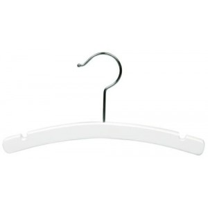 10" White Baby/Infant Top Hanger