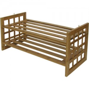 Bamboo Deluxe Shoe Rack