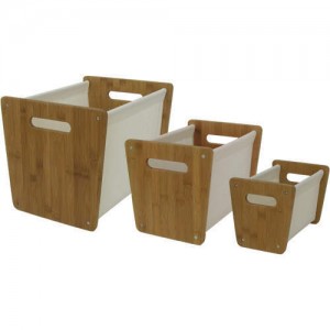 Bamboo Storage Bins - 3 Pk.