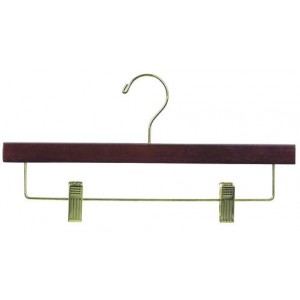 Walnut & Brass Pant/Skirt Hanger